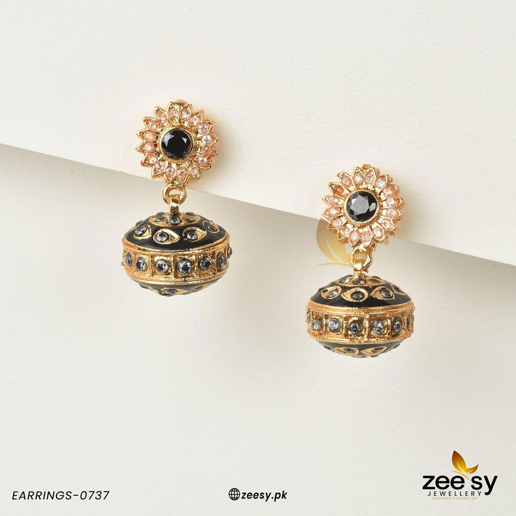 Earrings-0737 -  Zeesy Earrings - Original Designer Dress - House of Maryam