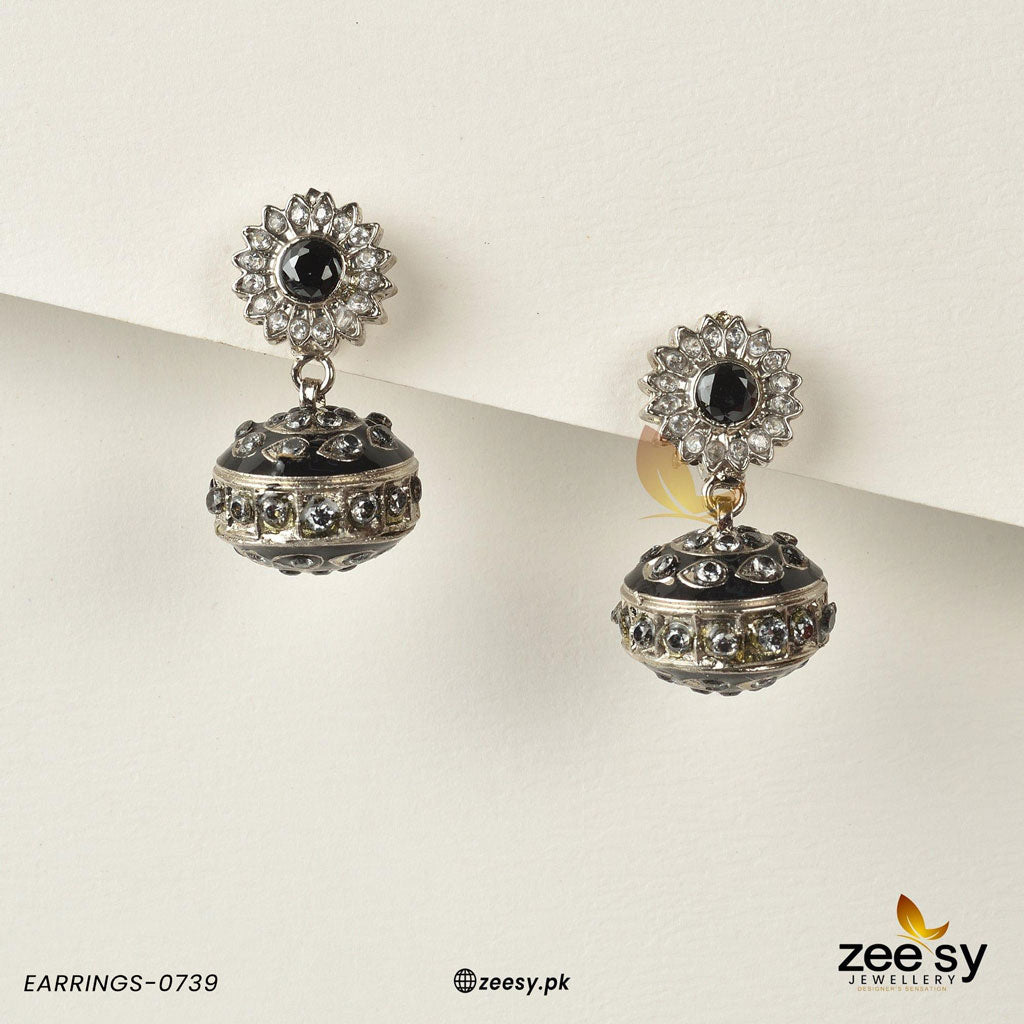 Earrings-0739 -  Zeesy Earrings - Original Designer Dress - House of Maryam