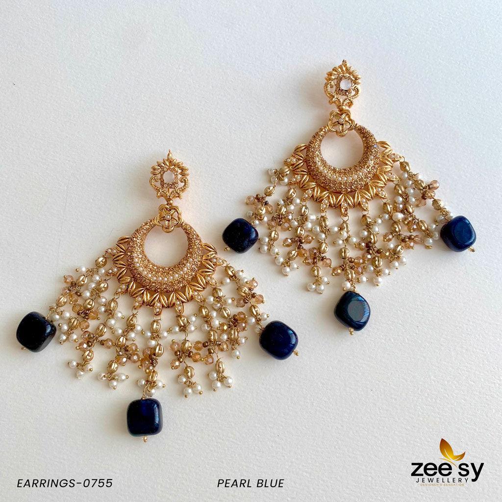Earrings-0755 -  Zeesy Earrings - Original Designer Dress - House of Maryam
