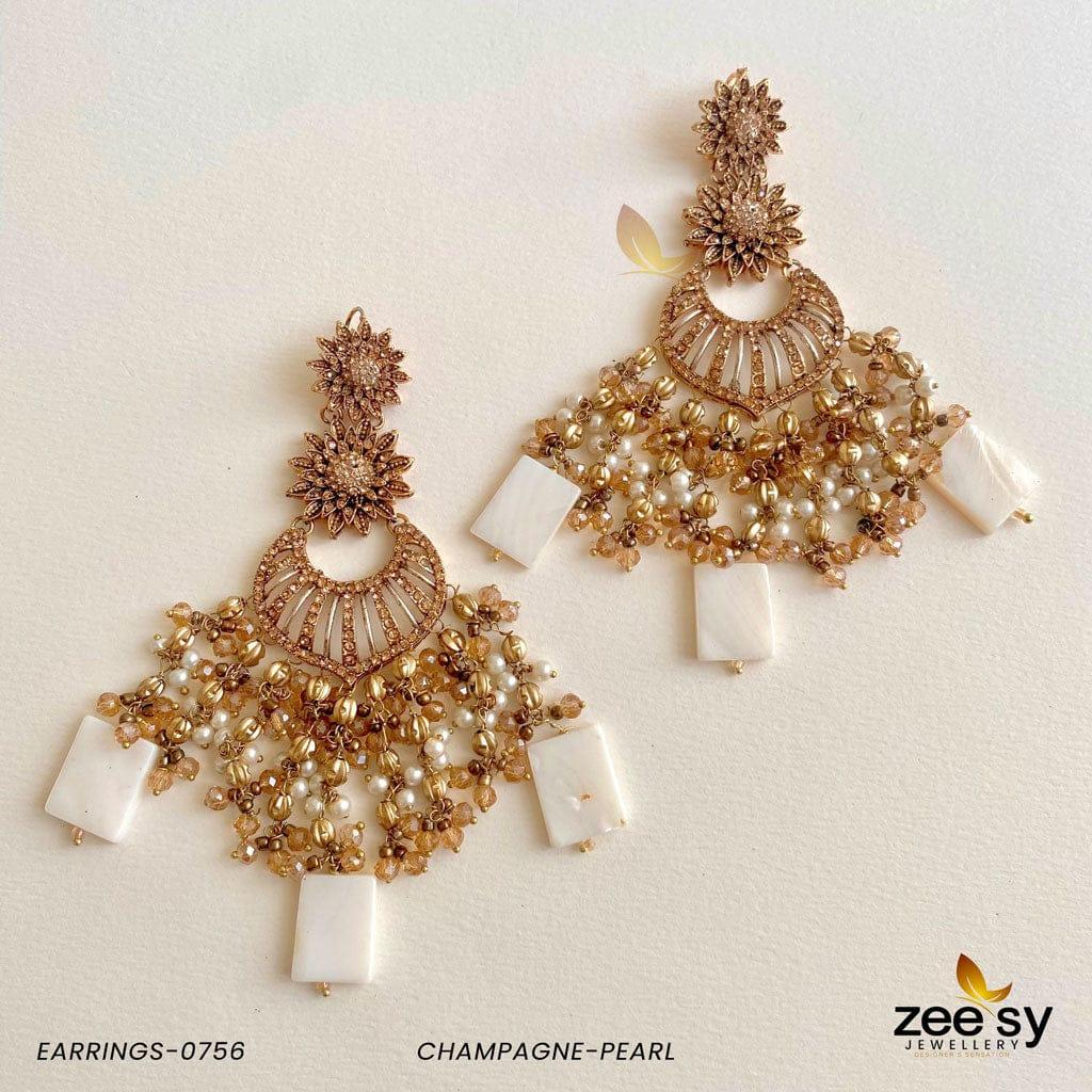 Earrings-0756 -  Zeesy Earrings - Original Designer Dress - House of Maryam