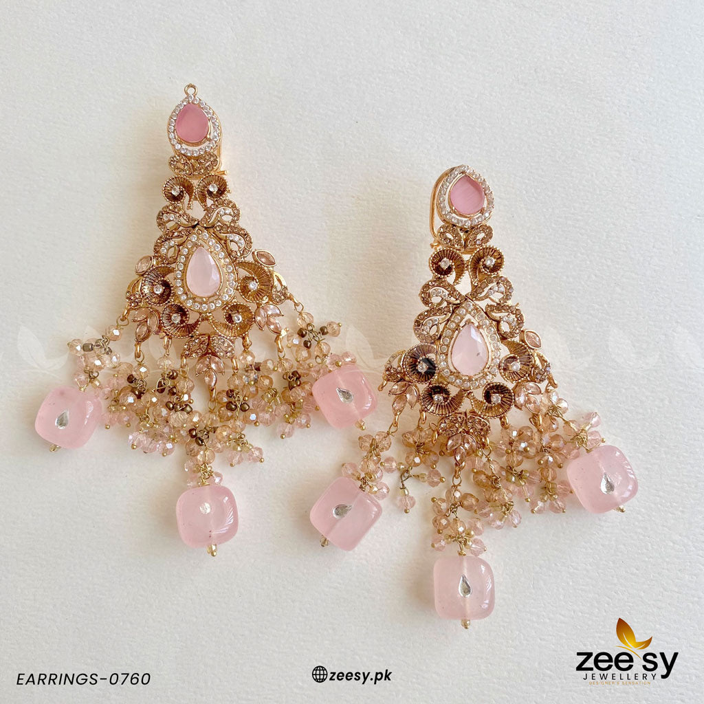 Earrings-0760 -  Zeesy Earrings - Original Designer Dress - House of Maryam