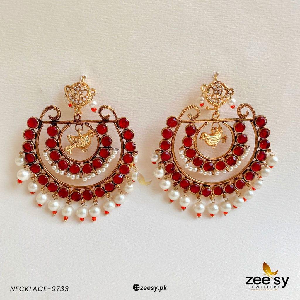 Earrings-0762 -  Zeesy Earrings - Original Designer Dress - House of Maryam