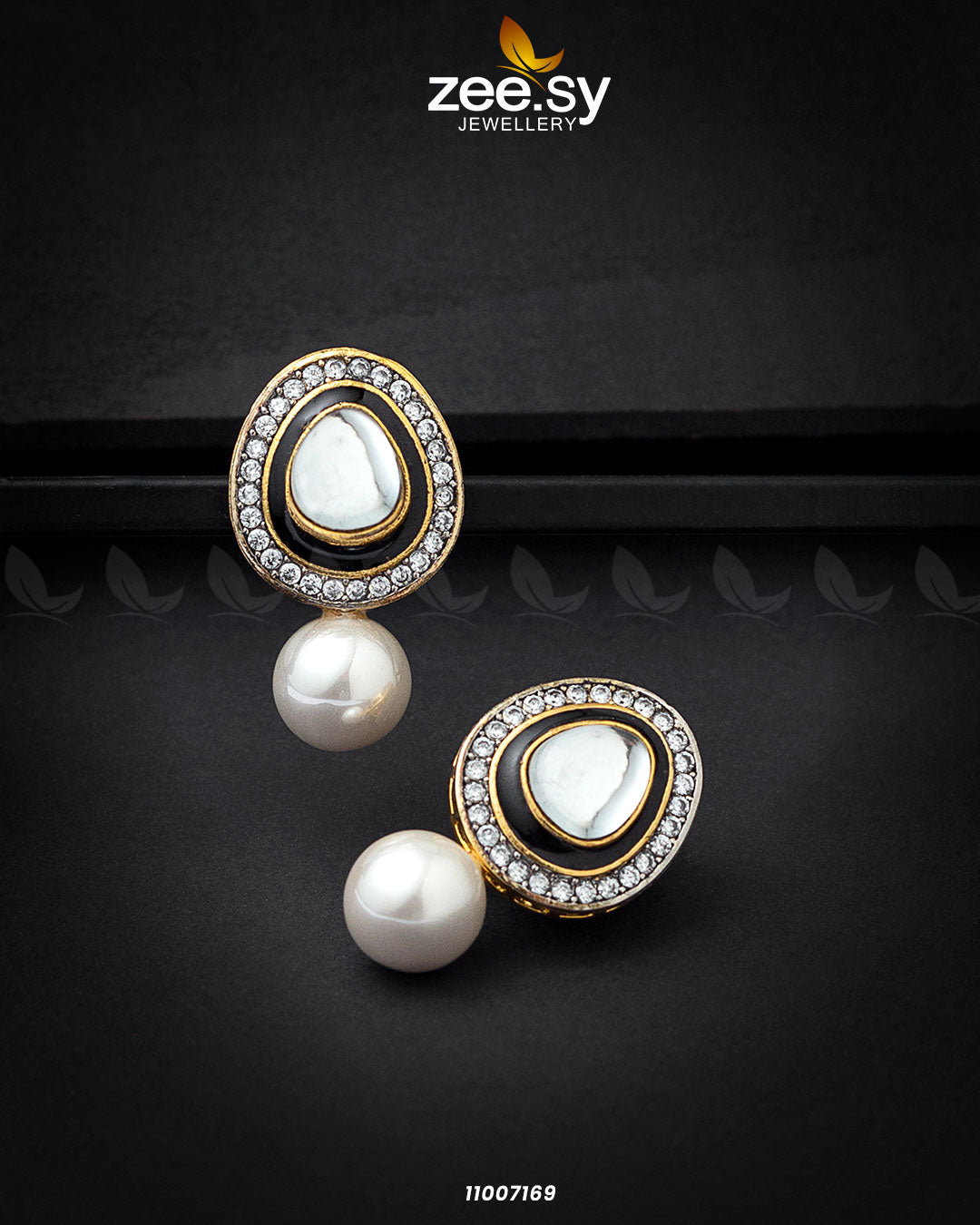 Earrings-0763 -  Zeesy Earrings - Original Designer Dress - House of Maryam