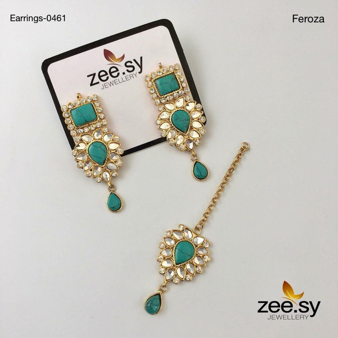 Earrings-0461 -  Zeesy Earrings - Original Designer Dress - House of Maryam
