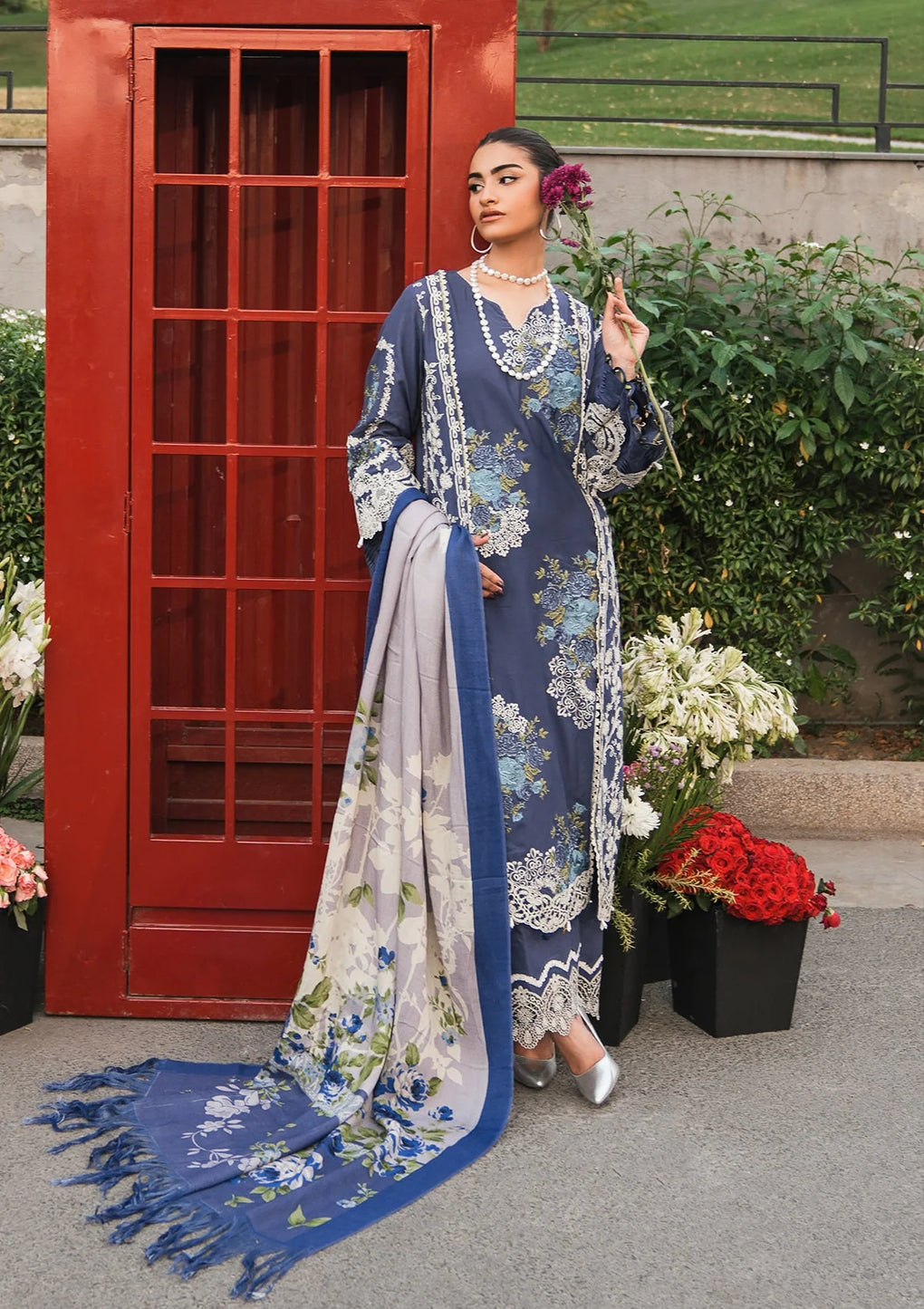 Elaf Premium | Winter Pashmina Shawl Collection | EPW-4A Secret Serenade -  Elaf Premium Ladies Clothes - Original Designer Dress - House of Maryam