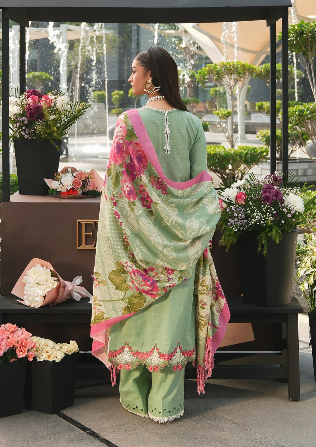 Elaf Premium | Winter Pashmina Shawl Collection | EPW-7A Passionate Dance -  Elaf Premium Ladies Clothes - Original Designer Dress - House of Maryam