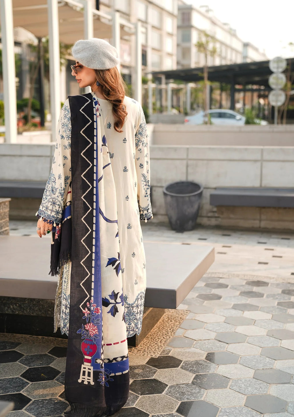 Elaf Premium | Winter Pashmina Shawl Collection | EPW-5B Cherished Memories -  Elaf Premium Ladies Clothes - Original Designer Dress - House of Maryam