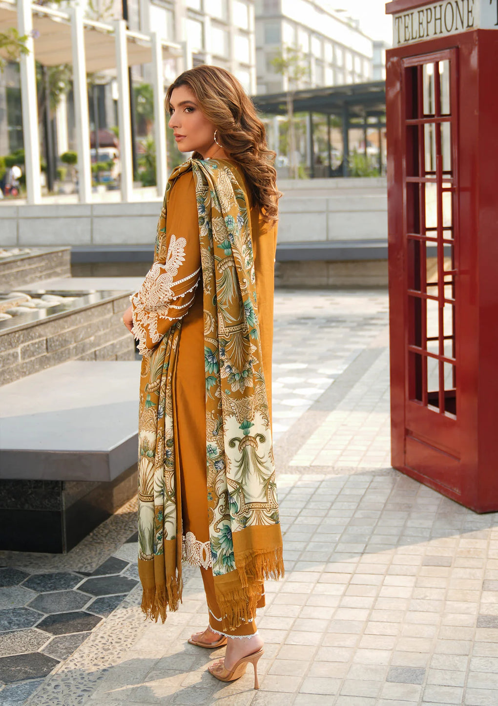 Elaf Premium | Winter Pashmina Shawl Collection | EPW-3A Sunkissed Meadows -  Elaf Premium Ladies Clothes - Original Designer Dress - House of Maryam