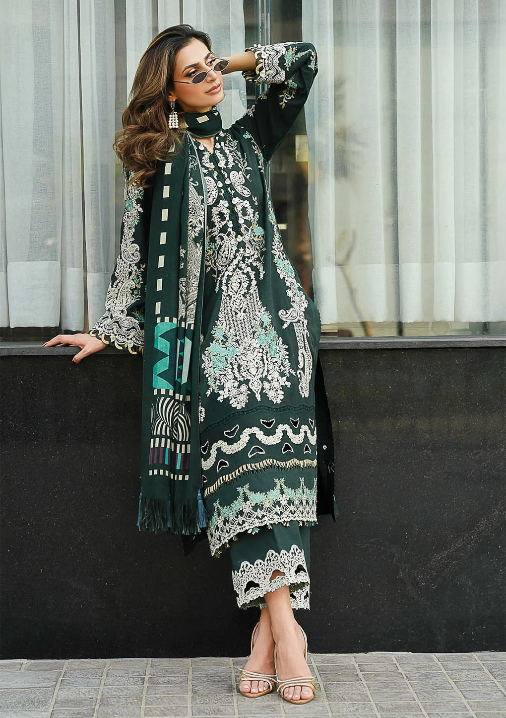 Elaf Premium | Winter Pashmina Shawl Collection | EPW-2A Sweet Harmony -  Elaf Premium Ladies Clothes - Original Designer Dress - House of Maryam