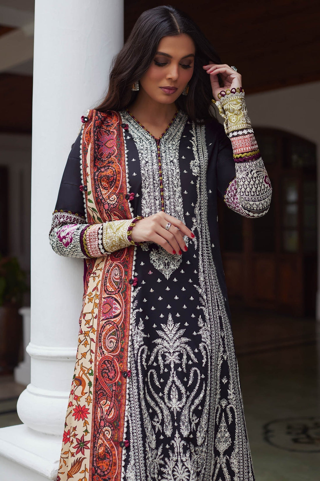 Elan | Lawn24 | SHERINE (EL24-07 A) -  Elan Luxury - Original Designer Dress - House of Maryam