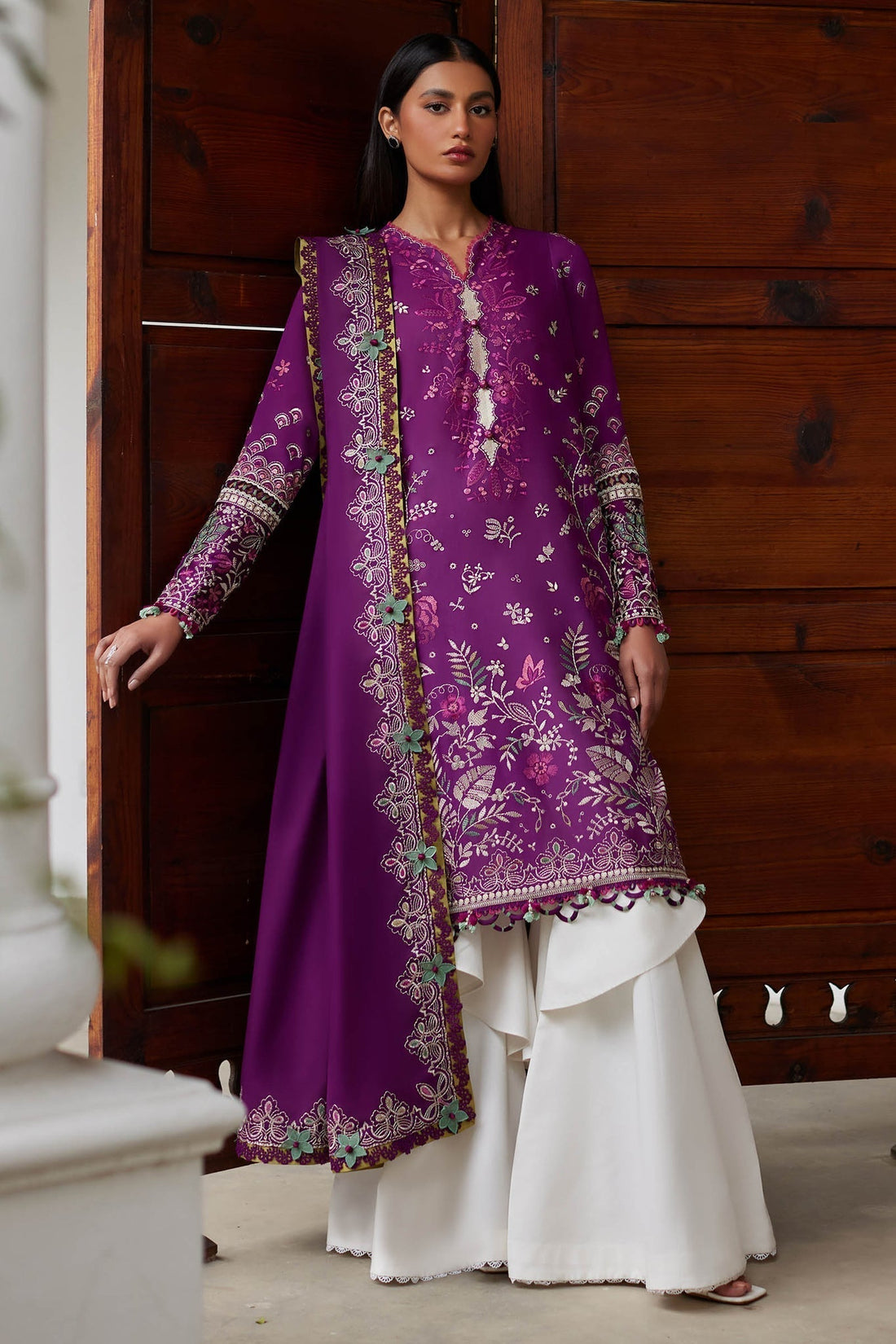 Elan | Lawn24 |QISTINA (EL24-03 A) -  Elan Luxury - Original Designer Dress - House of Maryam