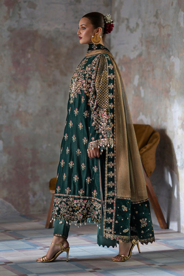 Emaan Adeel | Saanjh Velvet Collection 24 | Nisha -  Emaan Adeel Ladies Clothes - Original Designer Dress - House of Maryam