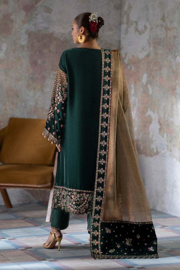 Emaan Adeel | Saanjh Velvet Collection 24 | Nisha -  Emaan Adeel Ladies Clothes - Original Designer Dress - House of Maryam