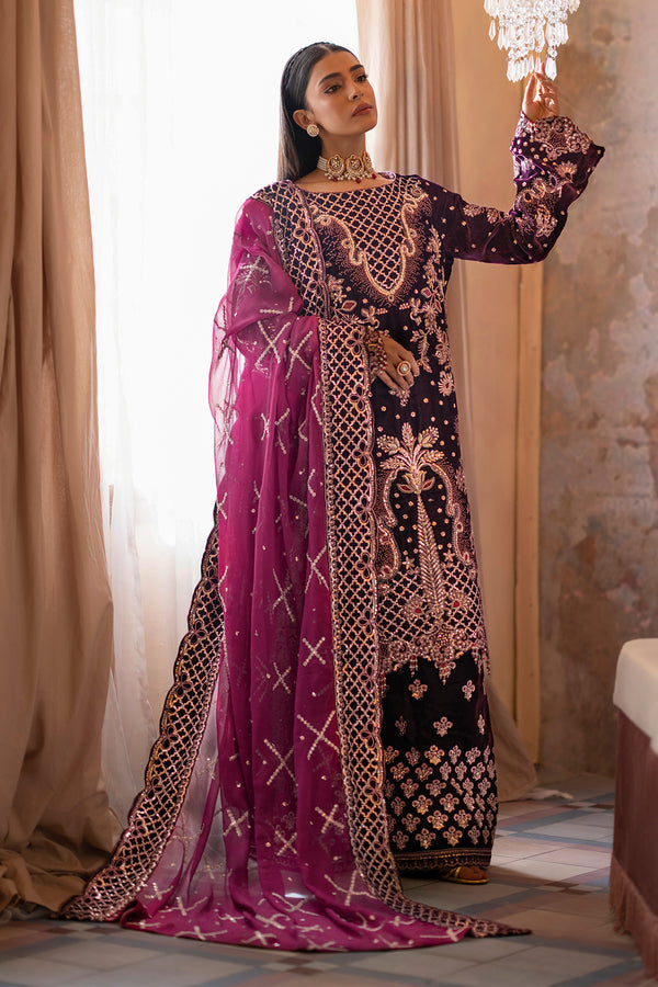 Emaan Adeel | Saanjh Velvet Collection 24 |  Anika -  Emaan Adeel Ladies Clothes - Original Designer Dress - House of Maryam