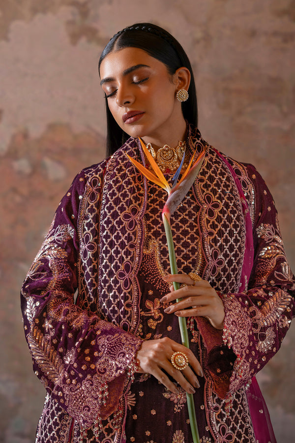 Emaan Adeel | Saanjh Velvet Collection 24 |  Anika -  Emaan Adeel Ladies Clothes - Original Designer Dress - House of Maryam