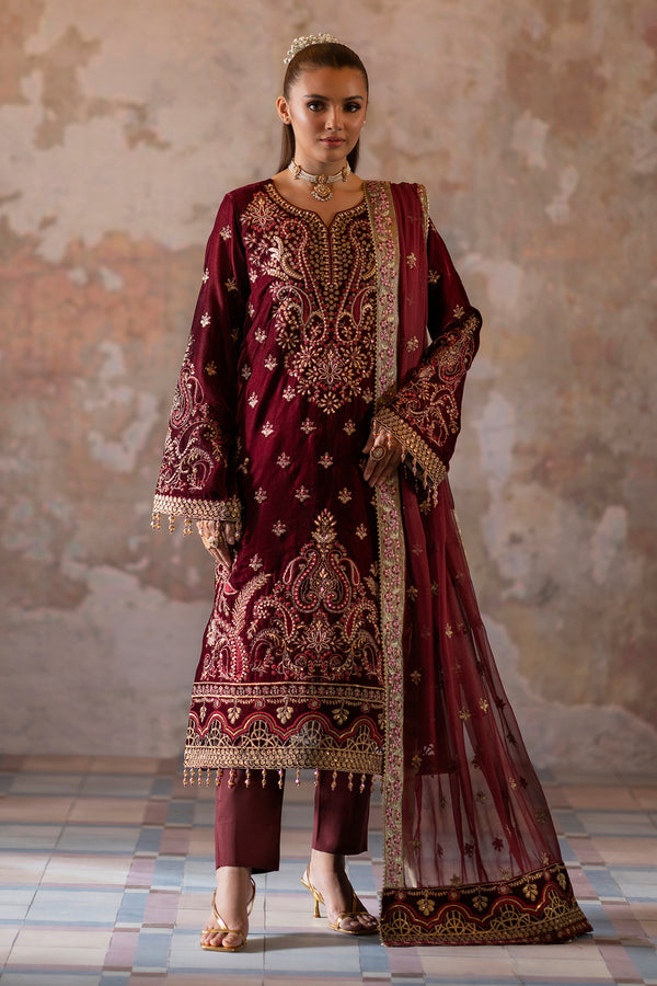 Emaan Adeel | Saanjh Velvet Collection 24 |  Tara -  Emaan Adeel Ladies Clothes - Original Designer Dress - House of Maryam