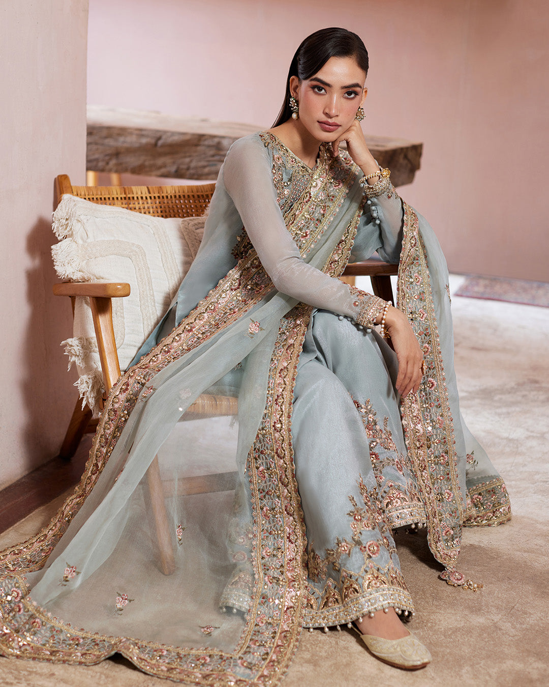 Faiza Saqlain | Aurnia Spring Festive Edit 24 | Zaafia -  Faiza Saqlain Luxury - Original Designer Dress - House of Maryam