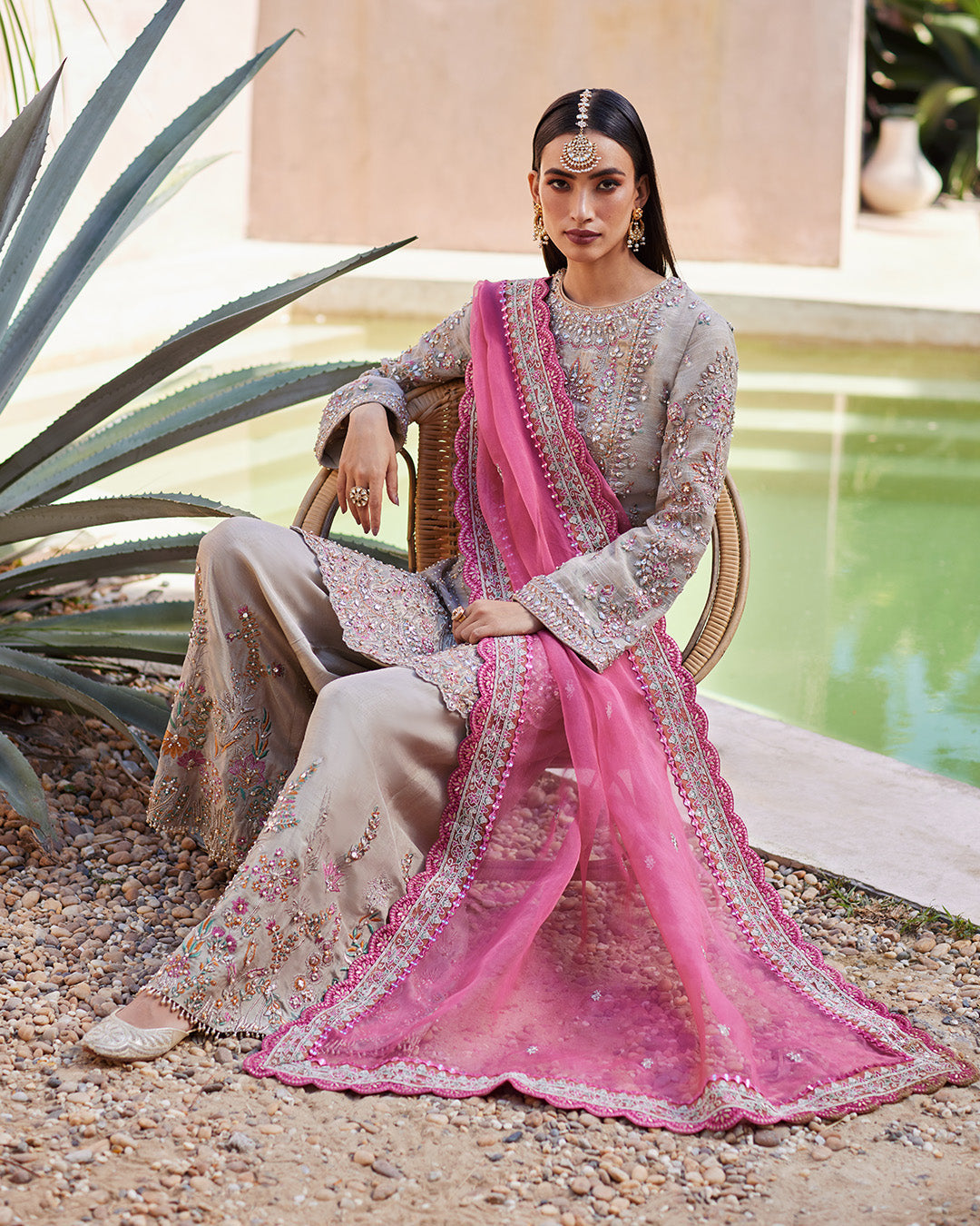 Faiza Saqlain | Aurnia Spring Festive Edit 24 | Rosaline -  Faiza Saqlain Luxury - Original Designer Dress - House of Maryam