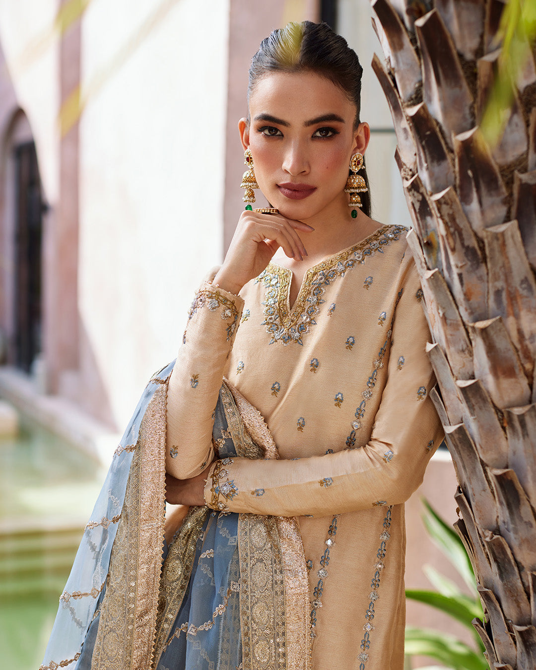 Faiza Saqlain | Aurnia Spring Festive Edit 24 | Yelena -  Faiza Saqlain Luxury - Original Designer Dress - House of Maryam