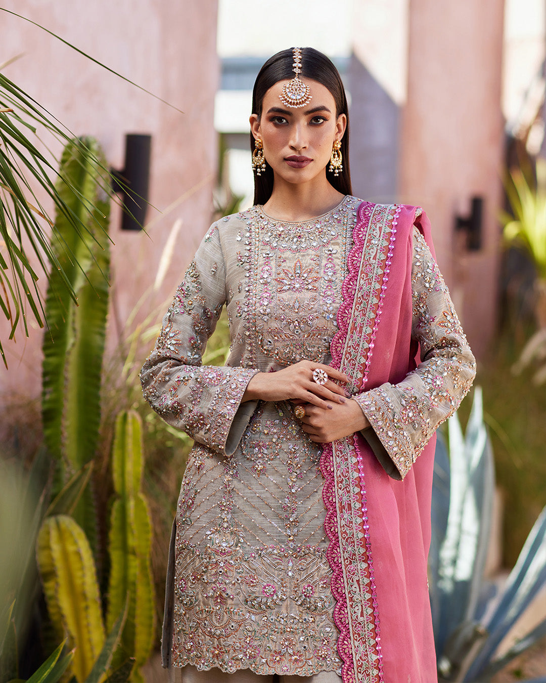 Faiza Saqlain | Aurnia Spring Festive Edit 24 | Rosaline -  Faiza Saqlain Luxury - Original Designer Dress - House of Maryam