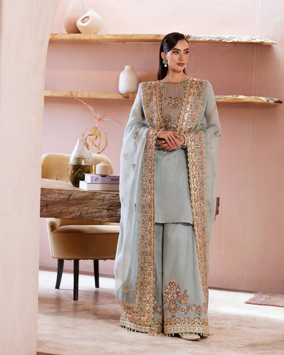 Faiza Saqlain | Aurnia Spring Festive Edit 24 | Zaafia -  Faiza Saqlain Luxury - Original Designer Dress - House of Maryam