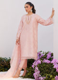 Farah Talib Aziz | Zaza Luxe Pret 24 | BEBE BLUSH PINK EMBELLISHED RAW SILK KURTA SHIRT AND DUPATTA -  Farah Talib Aziz Luxury - Original Designer Dress - House of Maryam