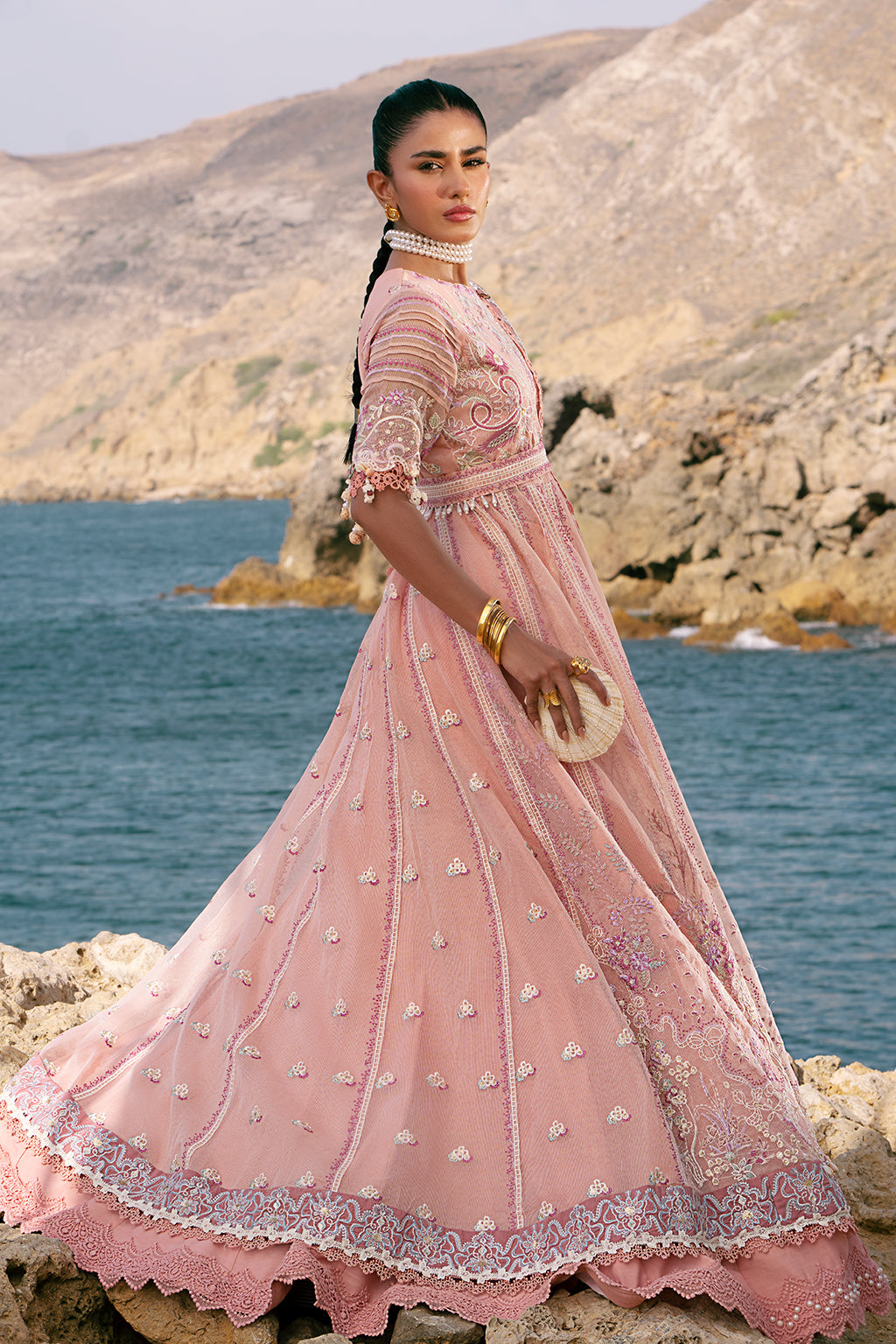 AJR Couture | Dastan Luxury Lawn 25 | Flair -  AJR Couture Ladies Clothes - Original Designer Dress - House of Maryam