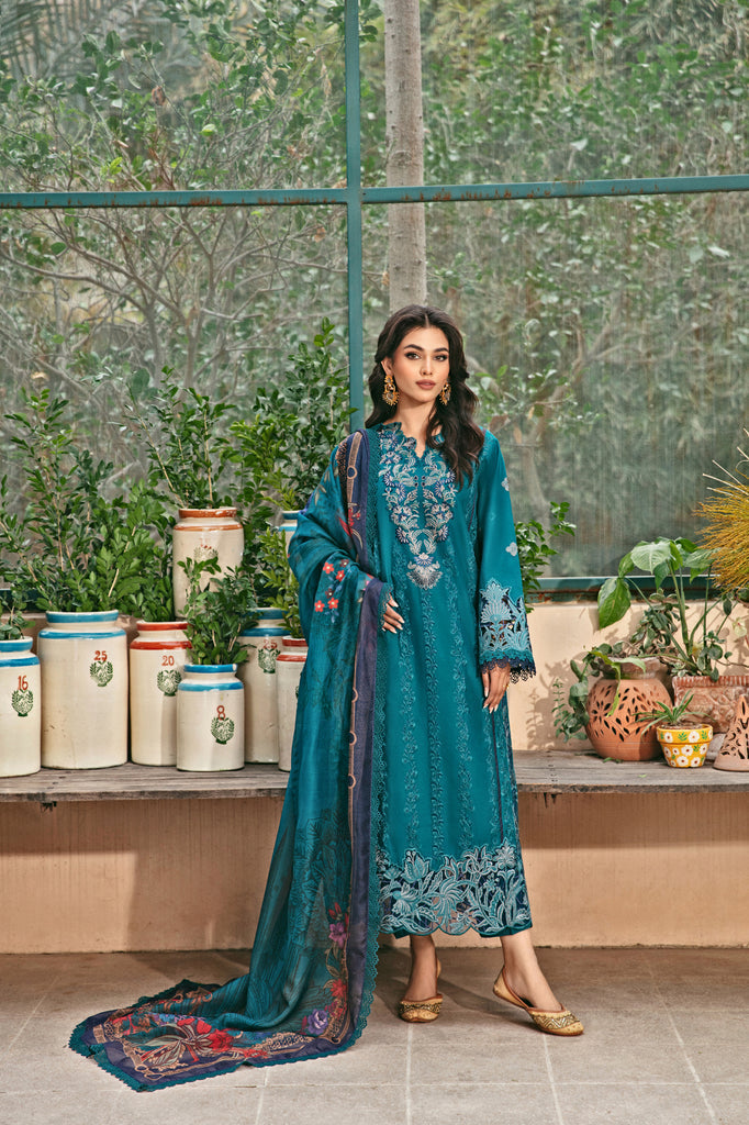 Florent | Luxury Lawn 24 | FFL-2B -  Florent Luxury - Original Designer Dress - House of Maryam