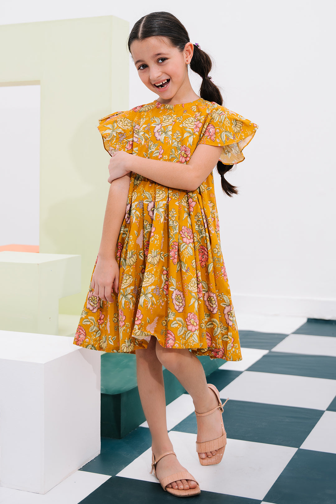 Zellbury Girls Piece Lawn Kurta 1625 House of Maryam