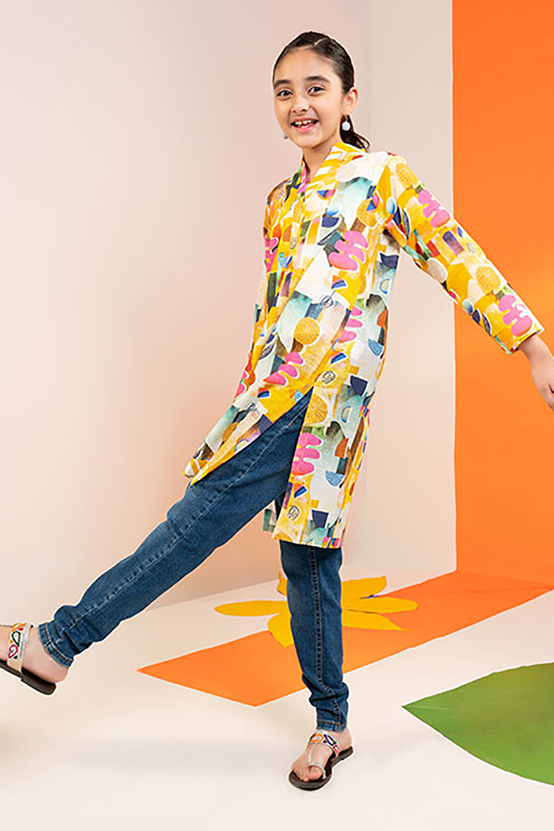 Zellbury Girls | 1 Piece Khaddar | Kurta - 1221 -  Zellbury Girls Essential Pret - Original Designer Dress - House of Maryam