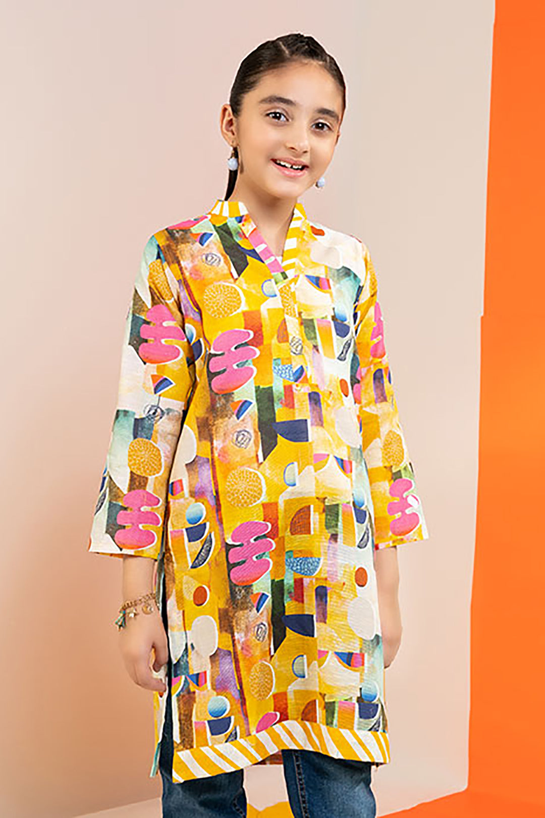 Zellbury Girls | 1 Piece Khaddar | Kurta - 1221 -  Zellbury Girls Essential Pret - Original Designer Dress - House of Maryam