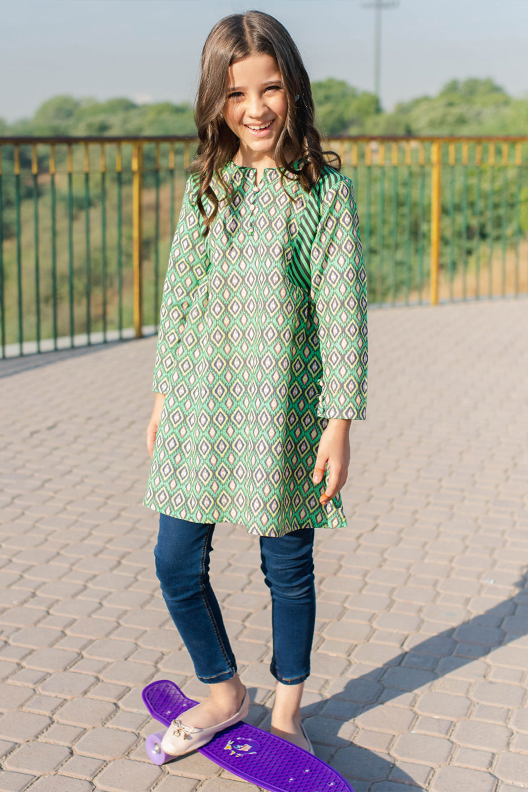 Zellbury Girls | 1 Piece Khaddar | Kurta - 1224 -  Zellbury Girls Essential Pret - Original Designer Dress - House of Maryam