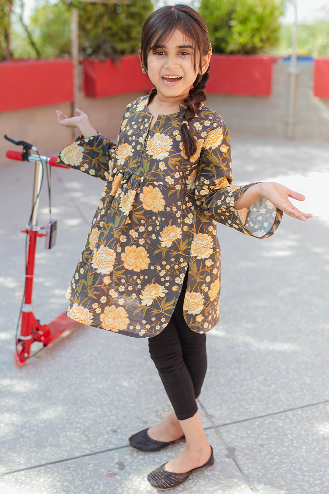 Zellbury Girls | 1 Piece Khaddar | Kurta - 1225 -  Zellbury Girls Essential Pret - Original Designer Dress - House of Maryam