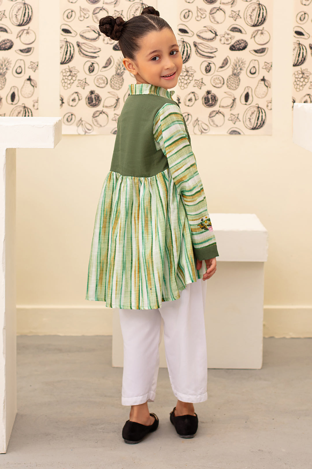 Zellbury Girls | 1 Piece Khaddar | Kurta - 1227 -  Zellbury Girls Essential Pret - Original Designer Dress - House of Maryam