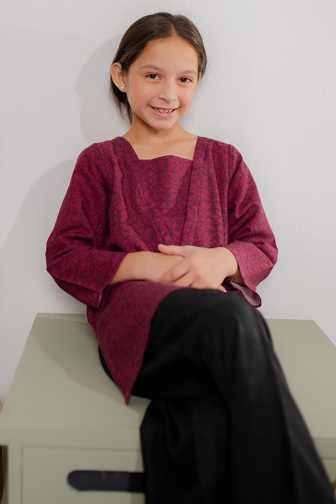 Zellbury Girls | 1 Piece Khaddar | Kurta - 1170 -  Zellbury Girls Essential Pret - Original Designer Dress - House of Maryam