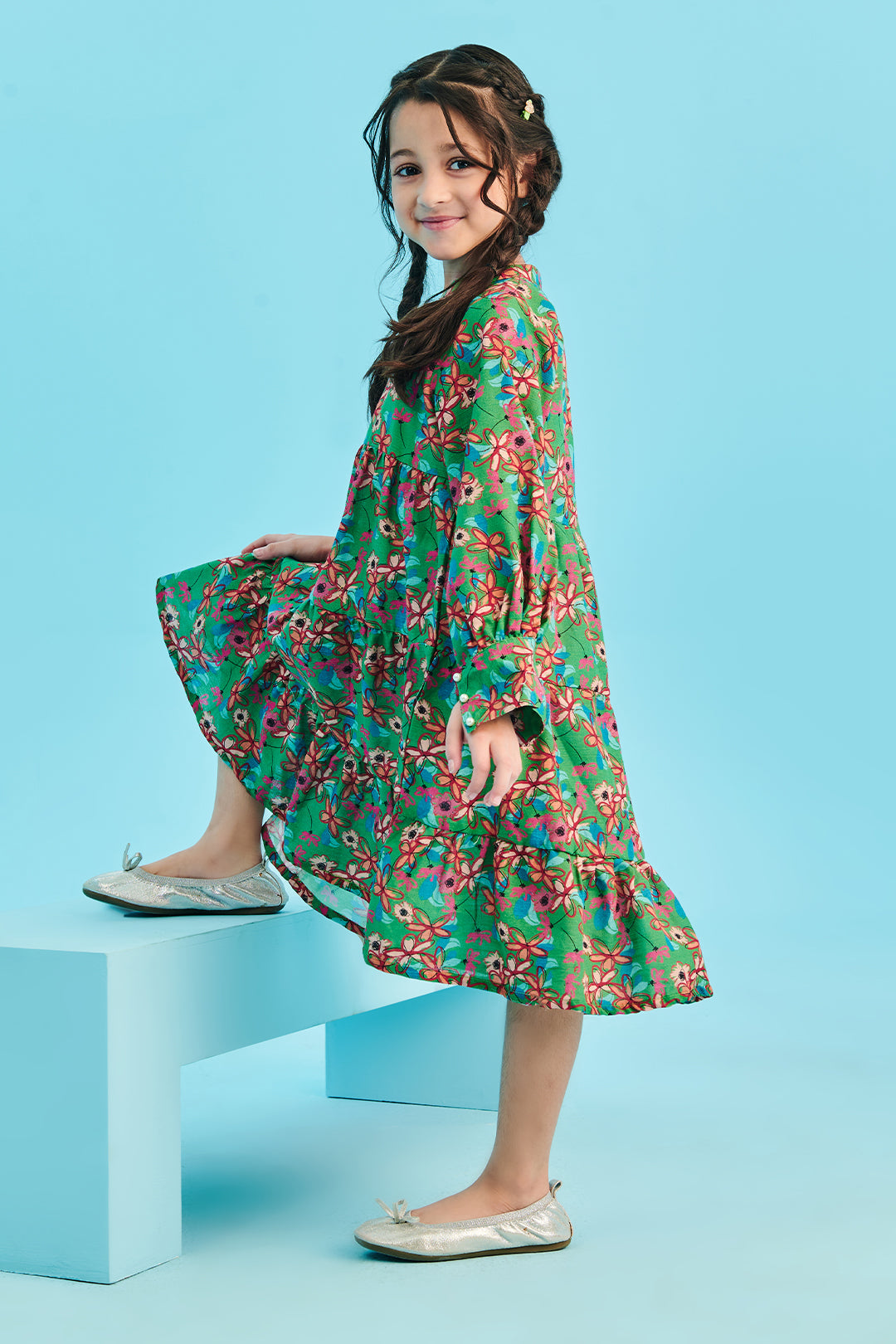 Zellbury Girls | 1 Piece Khaddar | Kurta - 1715 -  Zellbury Girls Essential Pret - Original Designer Dress - House of Maryam