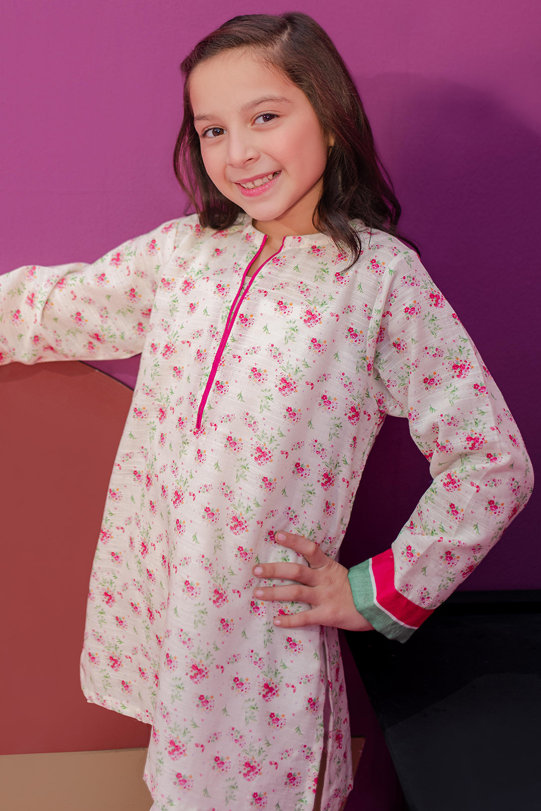 Zellbury Girls | 1 Piece Khaddar | Kurta - 1752 -  Zellbury Girls Essential Pret - Original Designer Dress - House of Maryam