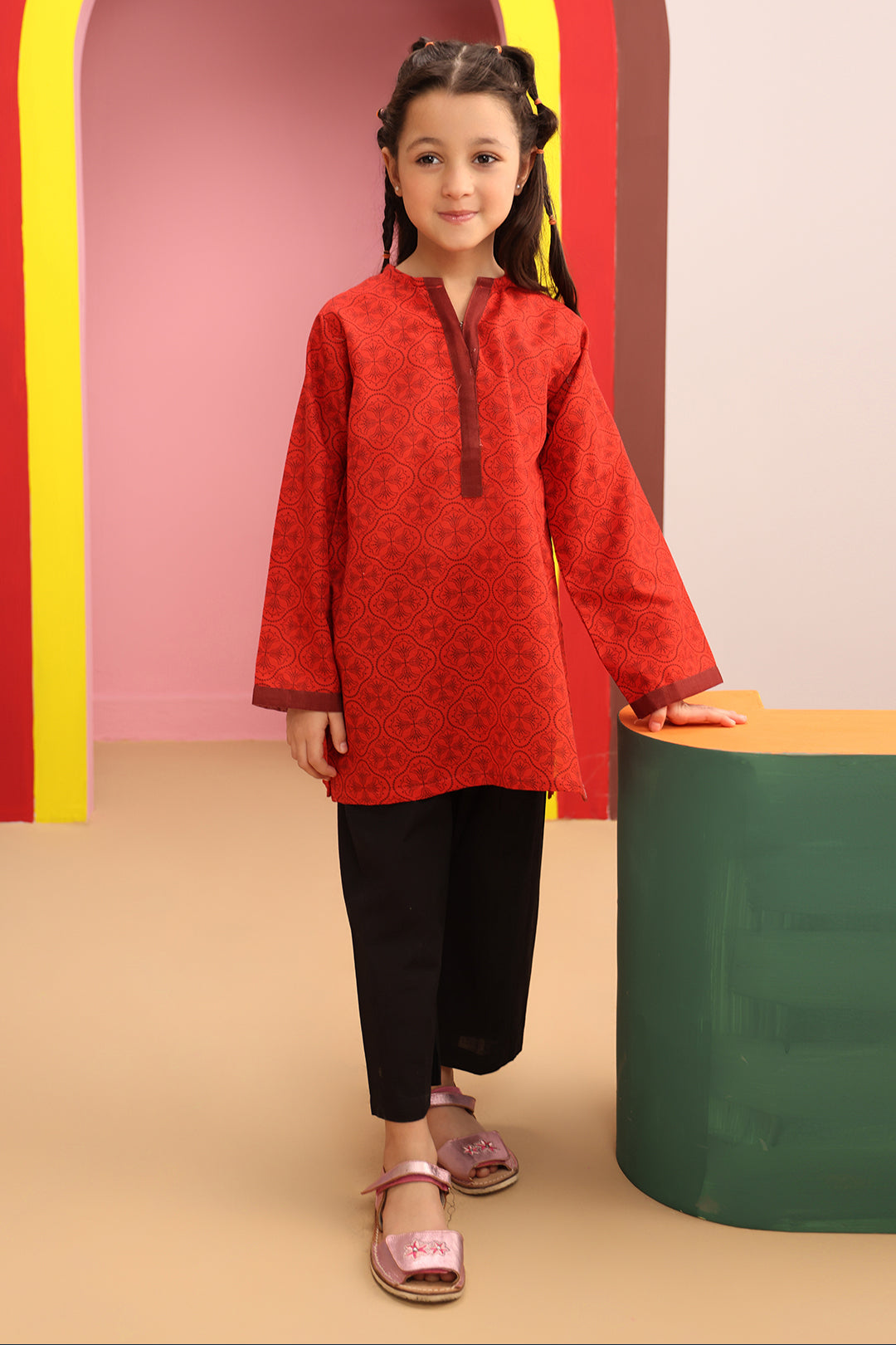 Zellbury Girls | 1 Piece Khaddar | Kurta - 1764 -  Zellbury Girls Essential Pret - Original Designer Dress - House of Maryam