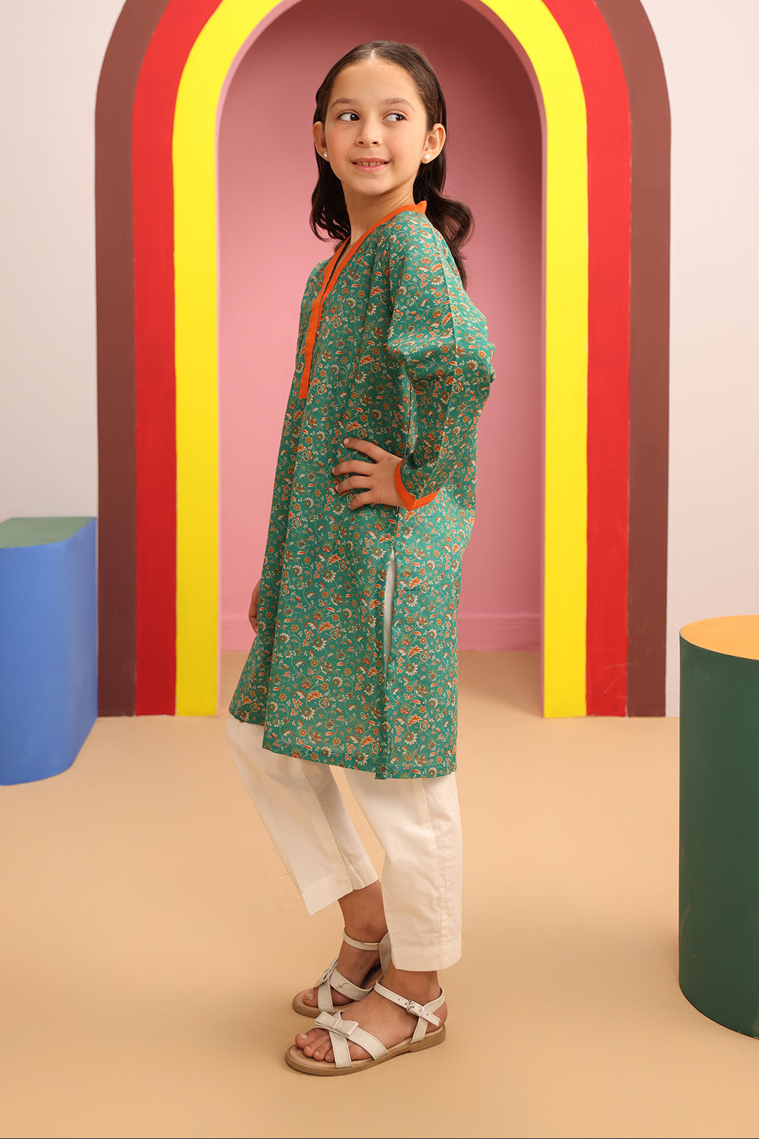 Zellbury Girls | 1 Piece Khaddar | Kurta - 1776 -  Zellbury Girls Essential Pret - Original Designer Dress - House of Maryam