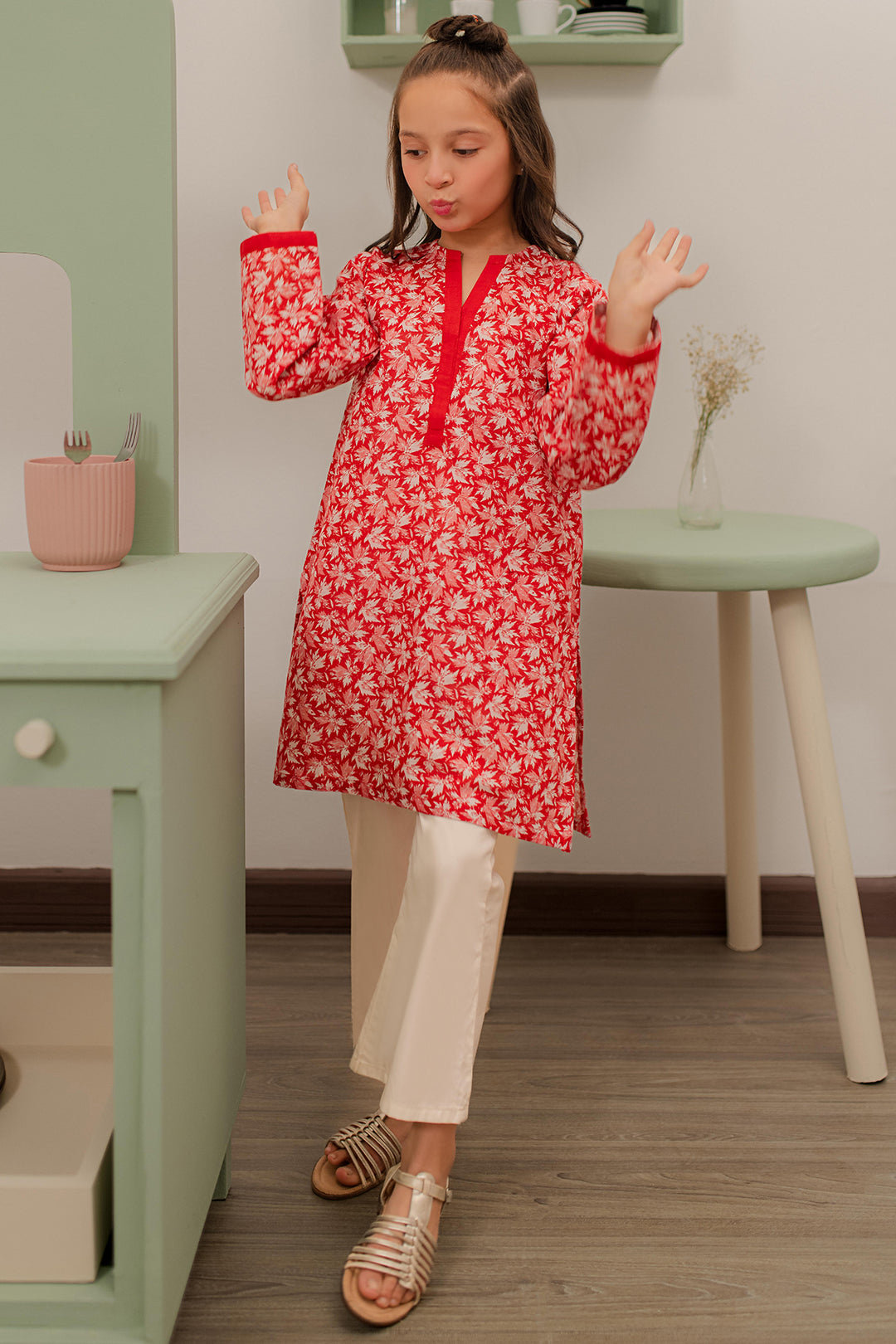 Zellbury Girls | 1 Piece Khaddar | Kurta - 1777 -  Zellbury Girls Essential Pret - Original Designer Dress - House of Maryam