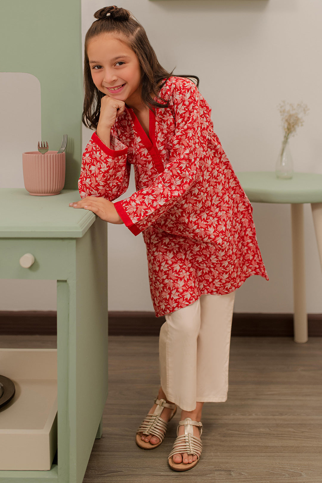 Zellbury Girls | 1 Piece Khaddar | Kurta - 1777 -  Zellbury Girls Essential Pret - Original Designer Dress - House of Maryam