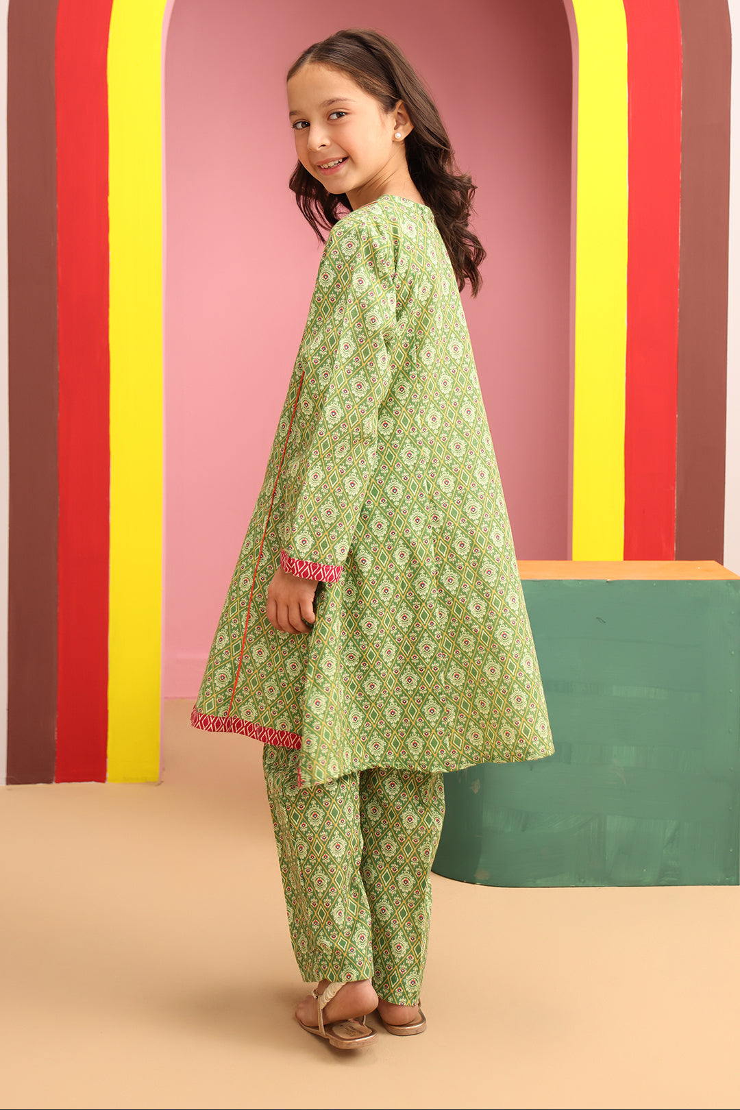 Zellbury Girls | 2 Piece Khaddar | Kurta Trouser - 2784 -  Zellbury Girls Essential Pret - Original Designer Dress - House of Maryam