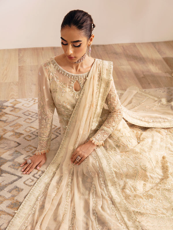 Gulaal | Embroidered Chiffon 23 | ROYALE GL-EC-23V1-01 -  Gulaal Formal - Original Designer Dress - House of Maryam