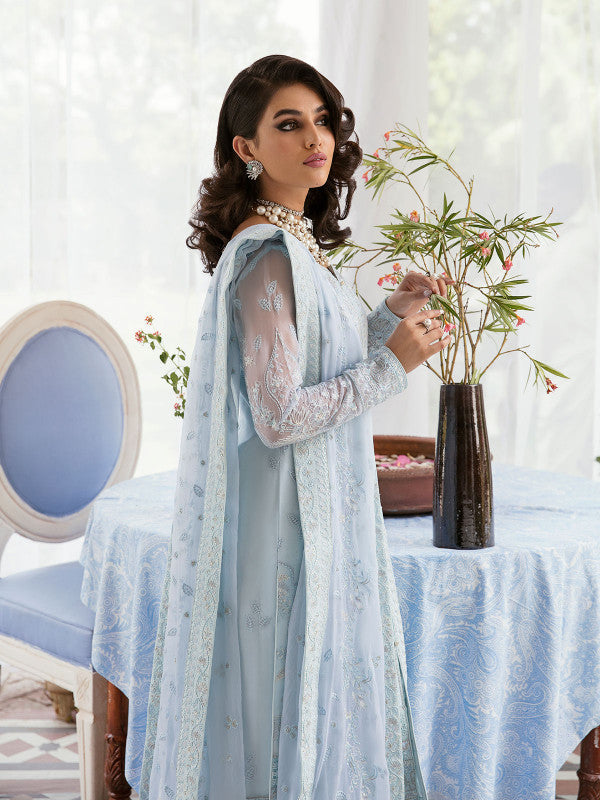 Gulaal | Embroidered Chiffon 23 | Wisteria -  Gulaal Formal - Original Designer Dress - House of Maryam