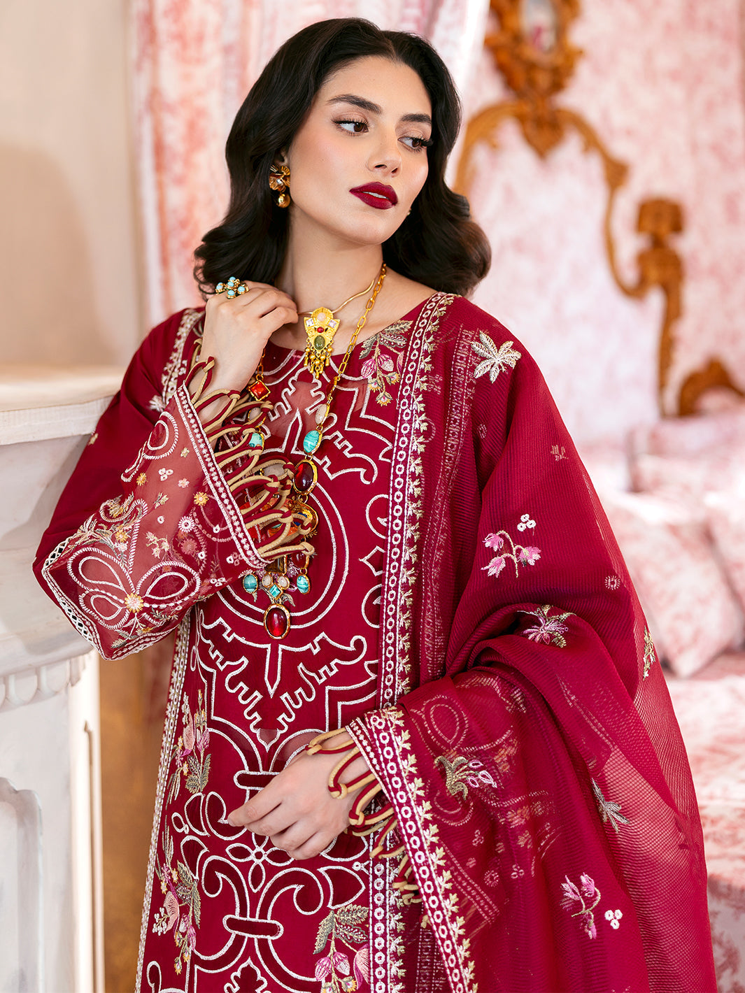Mahnur | Sophie Luxury Lawn 25 | Ginny -  Mahnur Ladies Clothes - Original Designer Dress - House of Maryam