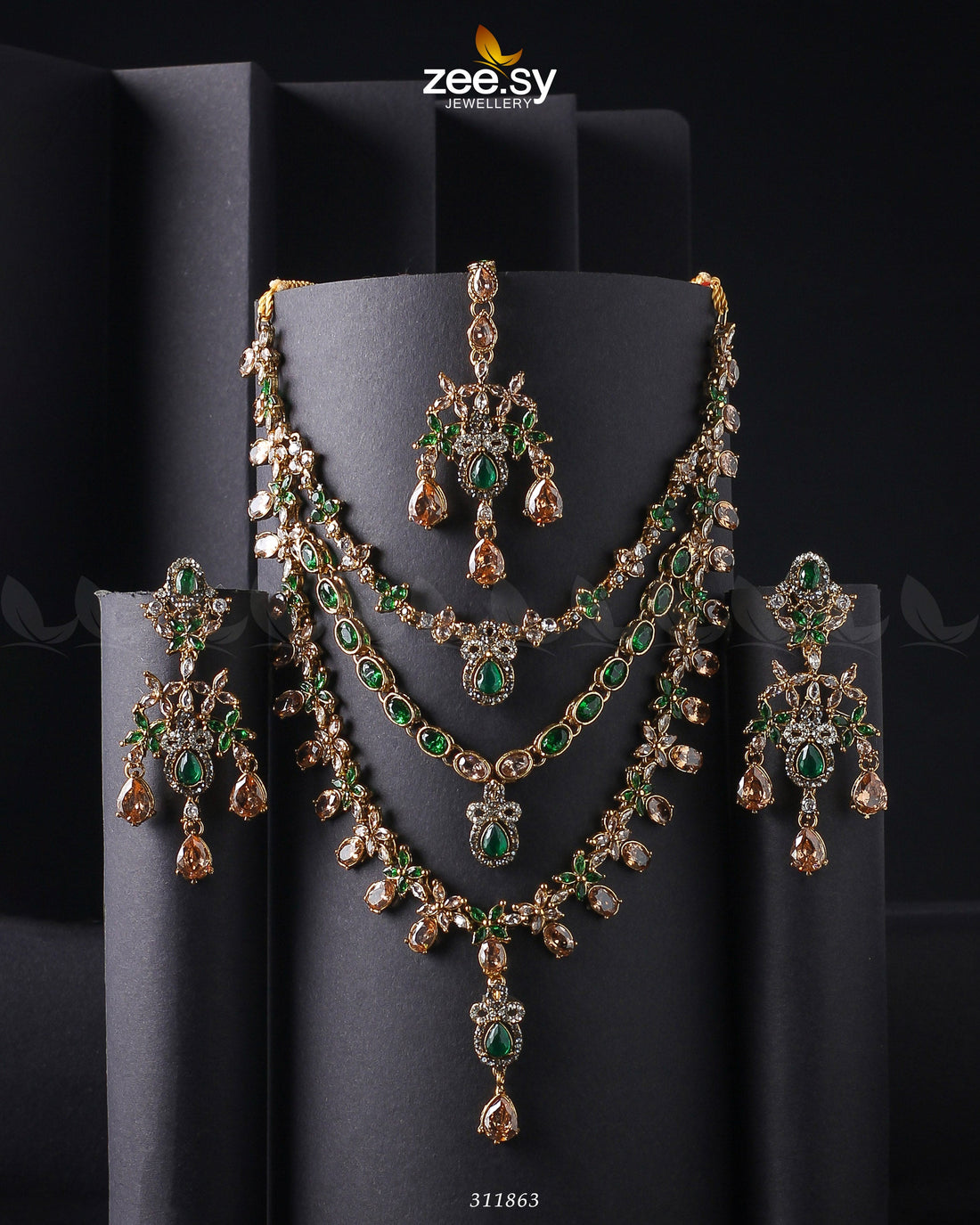 Sonya's Necklace Set -  Zeesy Necklace Sets - Original Designer Dress - House of Maryam