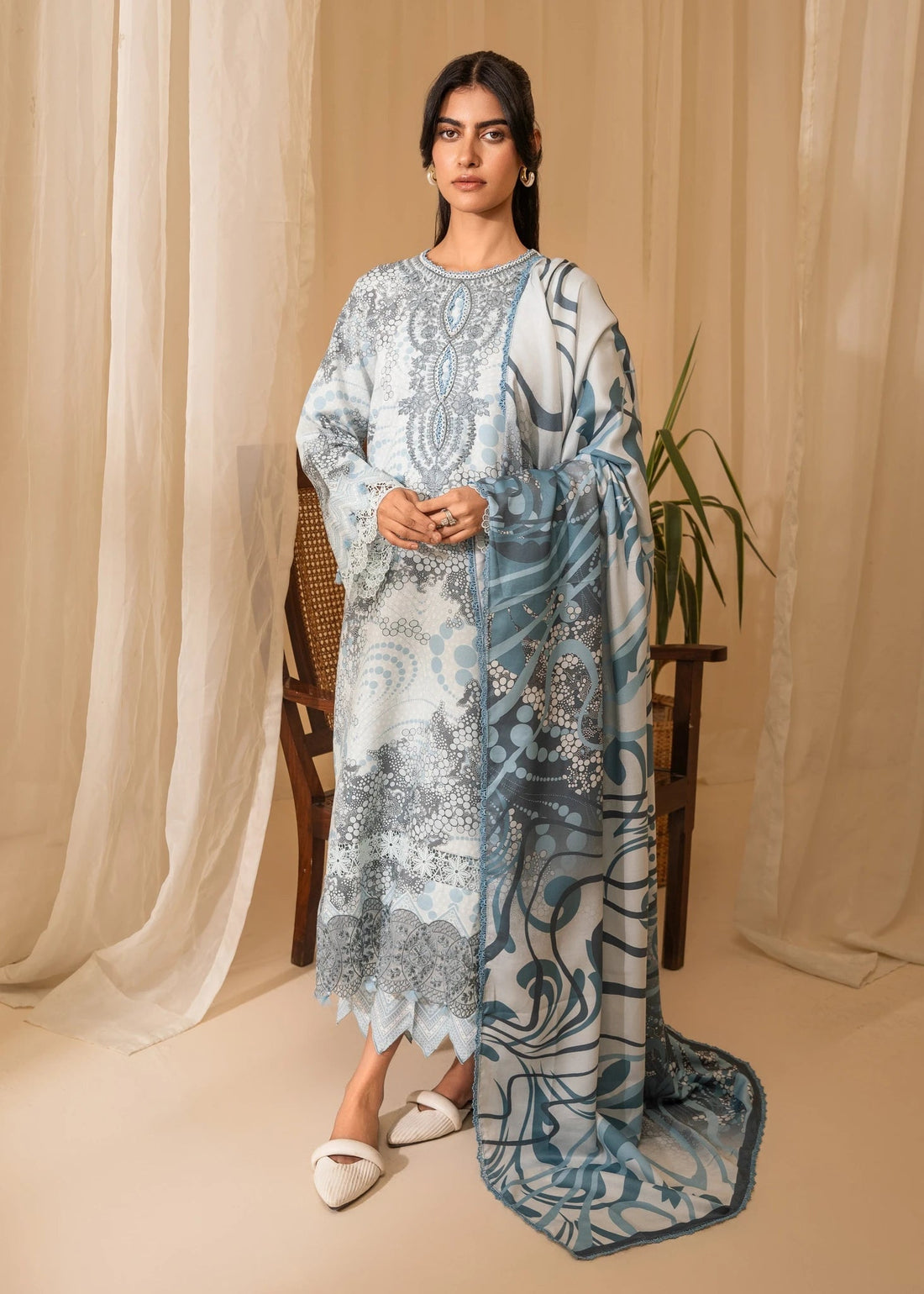 Nureh | Shades of Winter | ELINA (AZ-10) -  Nureh Ladies Clothes - Original Designer Dress - House of Maryam