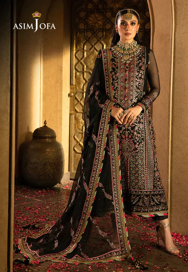 Asim Jofa | Velvet Festive 23 | AJVF-01 -  Asim Jofa Formal - Original Designer Dress - House of Maryam