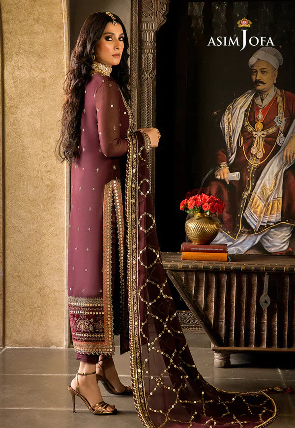 Asim Jofa | Velvet Festive 23 | AJVF-12 -  Asim Jofa Formal - Original Designer Dress - House of Maryam