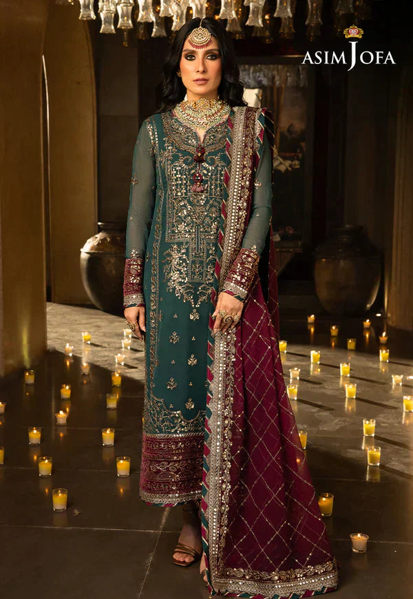 Asim Jofa | Velvet Festive 23 | AJVF-09 -  Asim Jofa Formal - Original Designer Dress - House of Maryam
